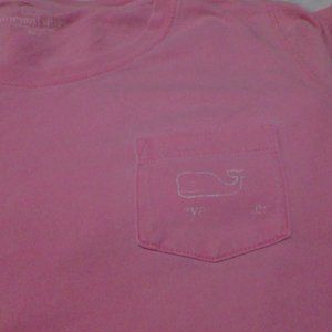 Vineyard Vines Pink Long Sleeve Whale Print
